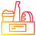 Free Lieferung von Lebensmittelpaketen  Symbol