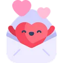 Free Letter Love Valentine Icon