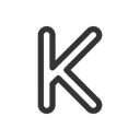 Free Letter K  Icon