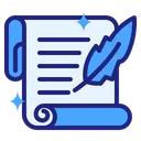 Free Letter Writing Letter Quill Icon