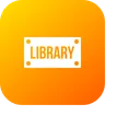 Free Library Room Board Icon