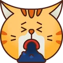 Free Vomito Emoticon Gato Icono