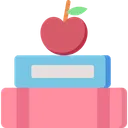 Free Libros y manzana  Icono