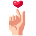 Free Liebe Pflege Favorit Finger Icon