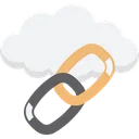 Free Lien Cloud Lien Sur Internet Cloud Computing Icône