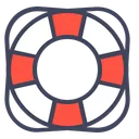 Free Lifebuoy Support Tube Icon