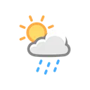 Free Light Rain Sun Icon