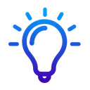 Free Light Bulb Idea Bulb Icon