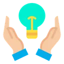 Free Save Energy Bulb Hand Icon