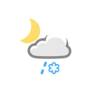 Free Light Sleet Sun Icon