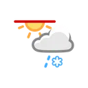 Free Light Sleet Sun Icon