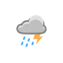 Free Light Rain Thunder Icon