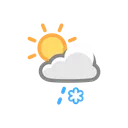 Free Light Sleet Sun Icon