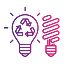 Free Lightbulb Recycling Green Energy Energy Icon