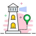 Free Lighthouse Watch Tower Lighthome Icon