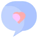 Free Like Heart Chat Icon