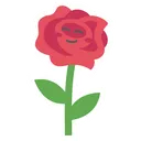 Free Lindo personaje de flor rosa roja  Icono