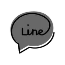 Free Line Social Media Chatting App Icon