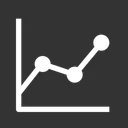 Free Line Chart Line Growth Chart Analytics Icon