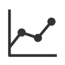 Free Line Chart Line Growth Chart Analytics Icon