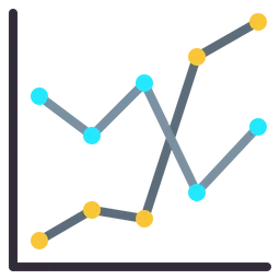 Free Line Graph  Icon