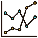 Free Line Graph  Icon