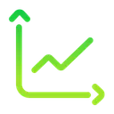 Free Line Graph Graph Statistics Icon
