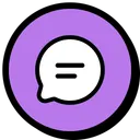 Free Linea De Chat Icono