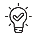 Free Idea Creativo Bombilla Icono