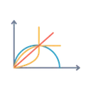 Free Linie Halfte Kreis Symbol