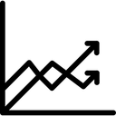 Free Liniendiagramm Analytik Statistik Symbol