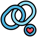 Free Link Heart  Icon