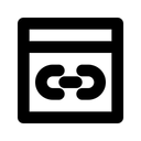 Free Link Negro Link Web Icon