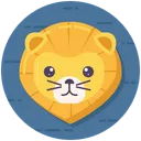 Free Lion Animal Lion Face Icon