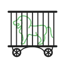 Free Lion In Cage  Icon