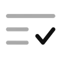 Free List Check Minimalistic Icon