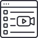 Free Lista De Observacao Lista De Observacao De Videos Lista De Videos Ícone