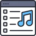 Free Lista De Seguimiento Lista De Seguimiento De Musica Lista De Musica Icono