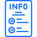 Free Lista De Informacion Icon