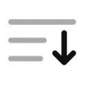 Free Lista Seta Para Baixo Minimalista Ícone