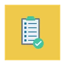Free Liste De Controle Presse Papiers Document Icône