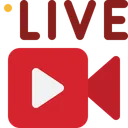 Free Live Streaming Live Video Broadcast Icon