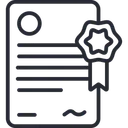 Free Lizenzierung Zertifikat Abschluss Symbol