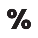 Free Loan Percentage  Icon