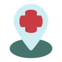Free Location Hospital Medical Icon