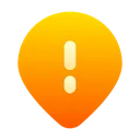 Free Location Exclamation Mark Icon
