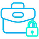 Free Lock Briefcase  Icon