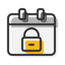 Free Lock Calendar  Icon