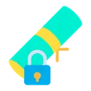 Free Lock Certificate  Icon