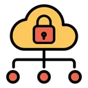 Free Cloud Data Lock Icon